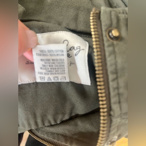 American Rag Bella twilight barn jacket Utility Jacket Olive Green Casual Sz. XS - Picture 9 of 9